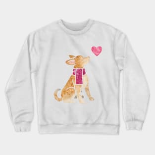 Watercolour Chihuahua dog Crewneck Sweatshirt